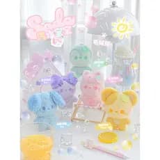RosyPosy macio pelúcia pingente boneca boneca presente de aniversário saco escolar ornamentos diy refrigerante ornamento