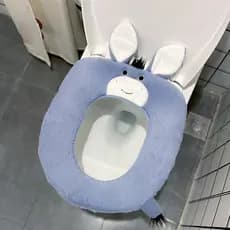 Bonito burro dos desenhos animados almofada de assento do toalete quatro estações Universal adesivo toalete almofada do