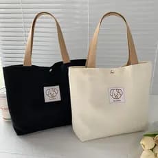Bolsa de lona feminina estudante classe um ombro Commuter bolsa de grande capacidade nicho bolsa de ombro 202