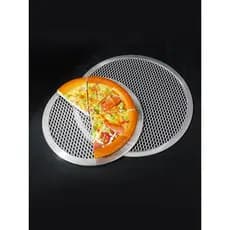 Assadeira de malha de pizza de liga de alumínio grossa 23 27 30 33 37 40 43 47cm malha de grelha italiana malha de tela