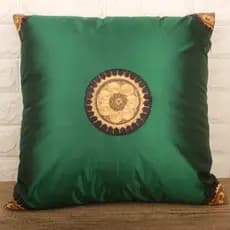 Estilo chinês aparado brocado capa de almofada novo chinês clássico casa bordado girassol capa de almofada fronha