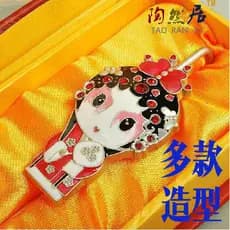 Q versão Metal bonito dos desenhos animados essência nacional Peking Opera personagem Facebook marcador presentes cultur