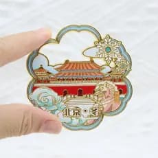Pequim quatro estações cidade turismo geladeira adesivos ímãs Tiananmen Tiantan Beihai parque Yiheyuan lembranças criati