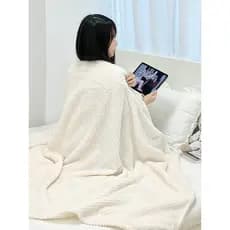 Outono inverno quente cobertor de pelúcia estudante simples capa perna cobertor assento de trabalho almoço pausa Nap ar
