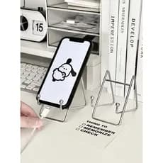 Retro suporte do telefone móvel Tablet suporte de mesa simples arte ornamentos Metal prata ferro arte suporte do telefon