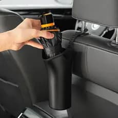 Suporte de guarda-chuva para carro, caixa de armazenamento para banco traseiro de carro, suprimentos internos, capa de g