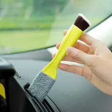 Ferramenta de limpeza interior do carro ar condicionado saída de ar escova de limpeza lavagem de carro escova macia inte