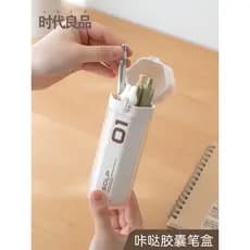 Criativo cápsula caneta caso caneta titular caixa de armazenamento estudante Desktop de alto valor ins estilo crianças m