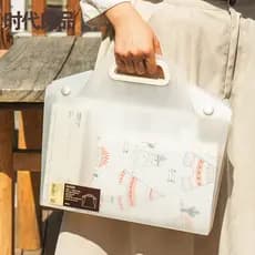 Negócios portátil saco de arquivo A4 das mulheres dos homens simples à prova dwaterproof água grande capacidade saco de