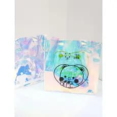 Pequeno Panda um dois pano de pano bidimensional criador mercadoria Laser transparente saco de presente bolsa High-End s