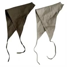 Linho cor sólida triângulo bandana retro decorativo bandana Pastoral retro lenço de seda Streamer primavera verão viagem