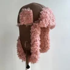 Lei Feng chapéu feminino inverno quente proteção de ouvido chapéu à prova de vento frio chapéu de esqui inverno ciclismo
