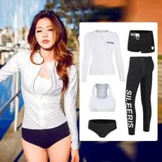 Terno de mergulho dividido de secagem rápida com zíper protetor solar praia medusa terno masculino feminino maiô de mang