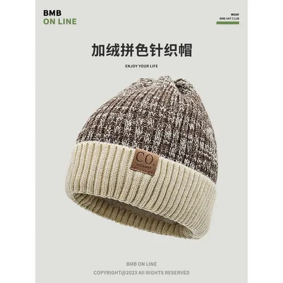 Chapéu de lã de lã chapéu masculino estilo feminino inverno casal ao ar livre neve engrossado quente 2025 novo estilo na