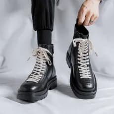 Martin botas masculinas forro de lã de inverno de alta qualidade Plus Size sapatos masculinos 45 estilo britânico 46 cou