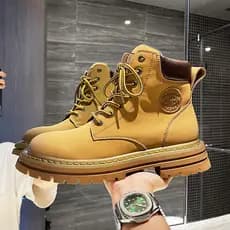 Botas Martin masculinas outono inverno Workwear plus Size sapatos masculinos 45 estilo britânico 46 plus veludo 47 botas