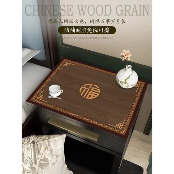 Novo estilo chinês tapete de mesa de cabeceira tapete protetor de madeira maciça mesa de jantar tapete de isolamento tap