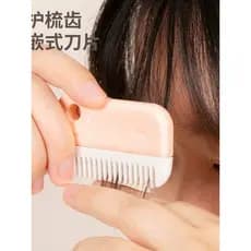 Cortador de cabelo aparar franja desbaste aparador de cabelo quebrado divisão cuidados pente faca de corte de cabelo das