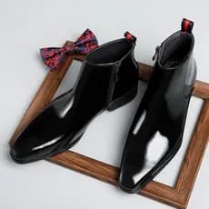 W inverno botas Martin masculinas sapatos de couro de alta qualidade botas de couro britânico botas curtas de couro pate