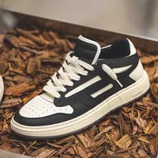 Sapatos masculinos tênis de couro versão coreana Casual Mid-Top tênis moda All-Match sapatos masculinos Retro nicho brit