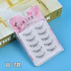 Aluno Ballet cílios postiços W7 simulação Natural transparente haste fina afiar cílios inteiros de uma peça maquiagem ar
