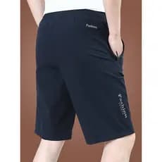 Shorts de seda gelo masculino verão exterior usar calças casuais soltas de secagem rápida calças de cinco pontos verão e