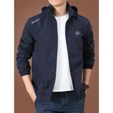 Primavera jaqueta masculina solta ao ar livre jaqueta masculina Casual novo estilo caminhadas terno com capuz fino topo