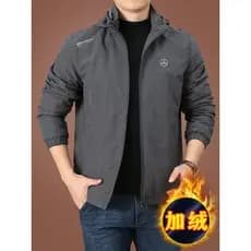 Jaqueta masculina de meia-idade outono inverno topos velo Plus Size roupas masculinas pai jaqueta primavera outono roupa