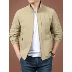 Esportes jaqueta Casual jaqueta masculina primavera outono ao ar livre solto gola alta 2025 novo estilo jaqueta