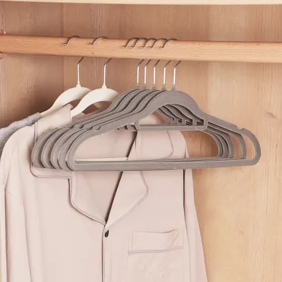 Estilo japonês simples reunindo cabide roupas domésticas suporte guarda-roupa pendurado roupas Anti-risco não-marcação a