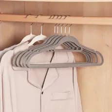 Estilo japonês simples reunindo cabide roupas domésticas suporte guarda-roupa pendurado roupas Anti-risco não-marcação a