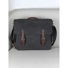 Bolsa de lona retrô de grande capacidade Bolsa Diagonal masculina Bolsa para computador 53 cm Bolsa para Laptop Bolsa de