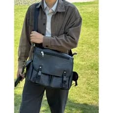 M/Amurg Bolsa de ombro masculina da moda Bolsa de ombro Casual Diagonal Bolsa de viagem de grande capacidade Bolsa mensa