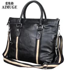 M/Amur Bolsa masculina Casual maleta de negócios bolsa de couro bolsa mensageiro de ombro bolsa de computador bolsa de a