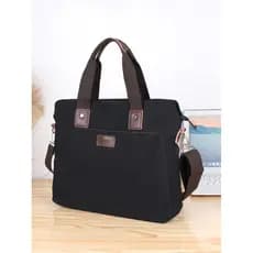 Bolsa de lona de negócios masculina bolsa Casual bolsa de ombro mensageiro pasta multifuncional mochila de computador bo