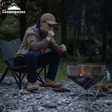 Coman destacável vara de fogo acampamento ao ar livre fogueira tubo de fogo equipado com saco de armazenamento fácil de