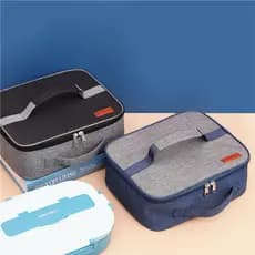 Lancheira plana saco bolsa lancheira saco de almoço quadrado grande capacidade saco de isolamento térmico estudante da e