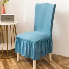 Capa para cadeira de mesa de jantar Saia de uma peça Sala de estar Hotel Four Seasons Capa elástica Universal para cadei