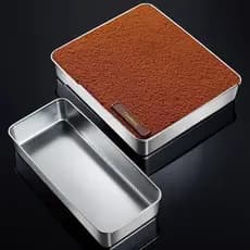 Tiramisu molde de aço inoxidável bolo pequena assadeira uso pastelaria cozimento retangular bandeja de ferramentas de co
