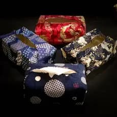 Estilo japonês estilo japonês tecido saco de tecido doméstico tridimensional capa de tecido b & b modelo sala carpa e dr