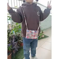 Xiangru saco de tecido de algodão artesanal escola crianças mensageiro saco de tecido escolar crianças saco de tecido po