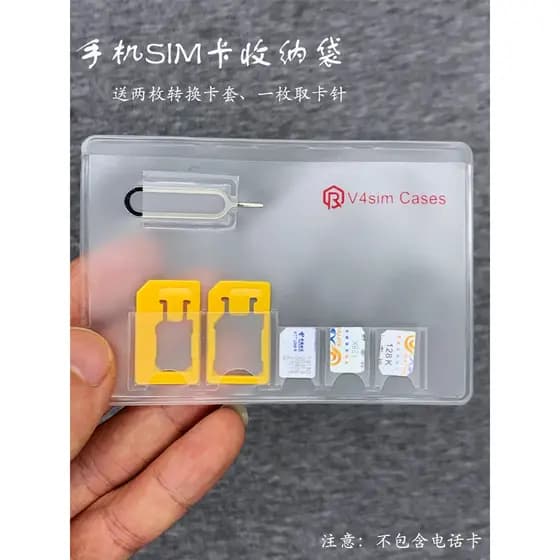 Saco de armazenamento de cartão sim do telefone móvel mini titular do cartão sim do telefone móvel nano sim bandeja de c