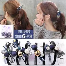 Cabeça corda coreano fresco Mori estilo feminino simples único corda de cabelo gravata cocar adulto elástico anel de cab