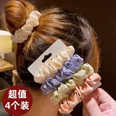 Pequeno tecido fresco anel de intestino pequeno anel de cabelo feminino durável laço de cabelo elástico coreano acessóri