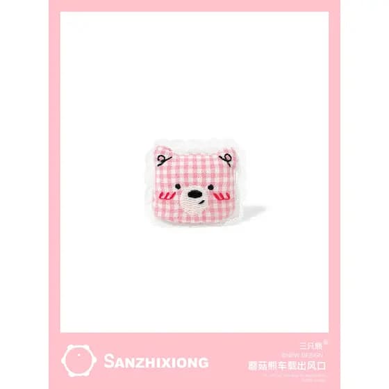 Bonito urso cogumelo saída de ar do carro aromaterapia clipe carro Perfume Interior ar condicionado decoração fragrância