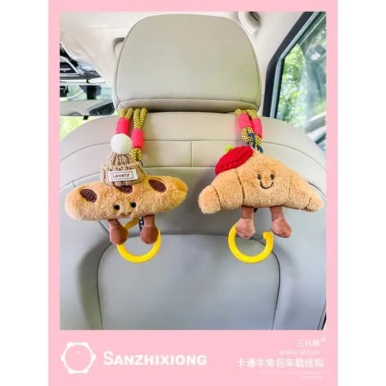 Croissant gancho de carro criativo gancho de armazenamento Interior gancho de armazenamento assento de carro volta ganch