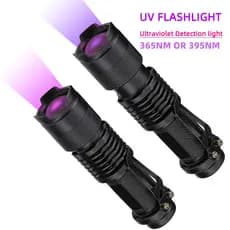 Detector de dinheiro ultravioleta LED roxo UV395NM Photosource 365NM Agente fluorescente de detecção antifalsificação co