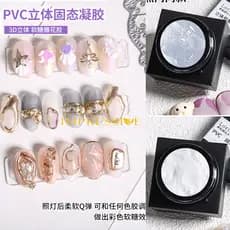 Estilo japonês novo estilo pvc sólido Gel Manicure esculpida lama 3d tridimensional não-pegajoso goma transparente model