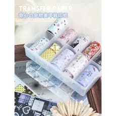 Estilo coreano ins pintado à mão estilo Graffiti Manicure transferência papel querida animal de estimação bonito padrão