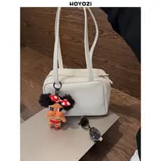 HOYOZI 2026 Novo estilo sacola de couro genuíno primavera axilas bolsa feminina ombro viajante [bolsa Xiaoyoujia]